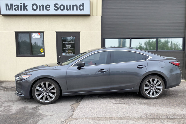 2019 Mazda6 with professional window tint in North Bay